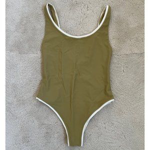 Mikoh Olive Green One Piece Swimsuit